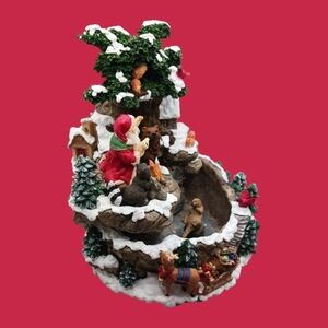 Tradition vtg christmas decorative table top fountain